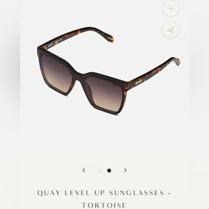 NEW!!!! Quay Level Up POLARIZED Sunglasses, tortoise shell.
